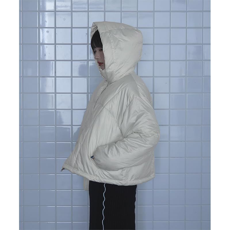 miette 中綿 フード アウター レディース アイボリー