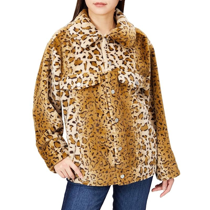 サムシング FUR JACKET レディース LEOPARD Freesize