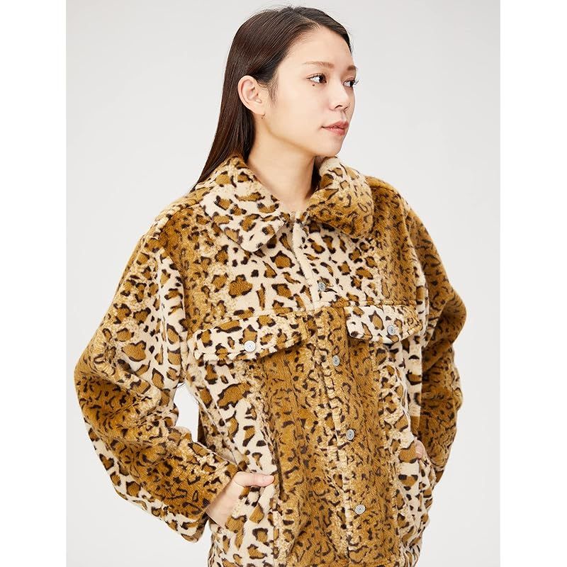 サムシング FUR JACKET レディース LEOPARD Freesize ジャケット 乗馬 スポーツ