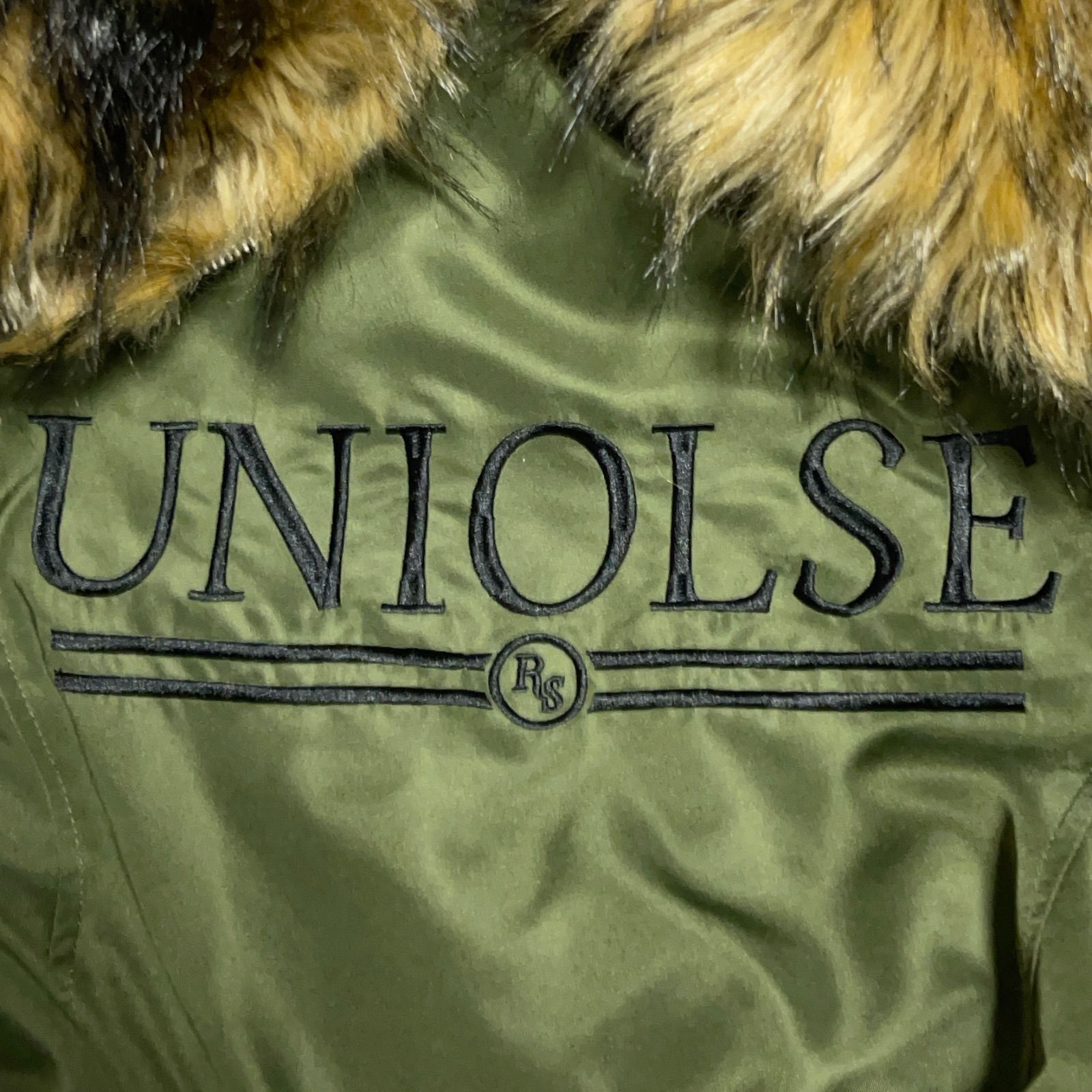 ラスボア RASVOA N-2B 刺繍ロゴ フェイクファー 裏地ボア ショート丈