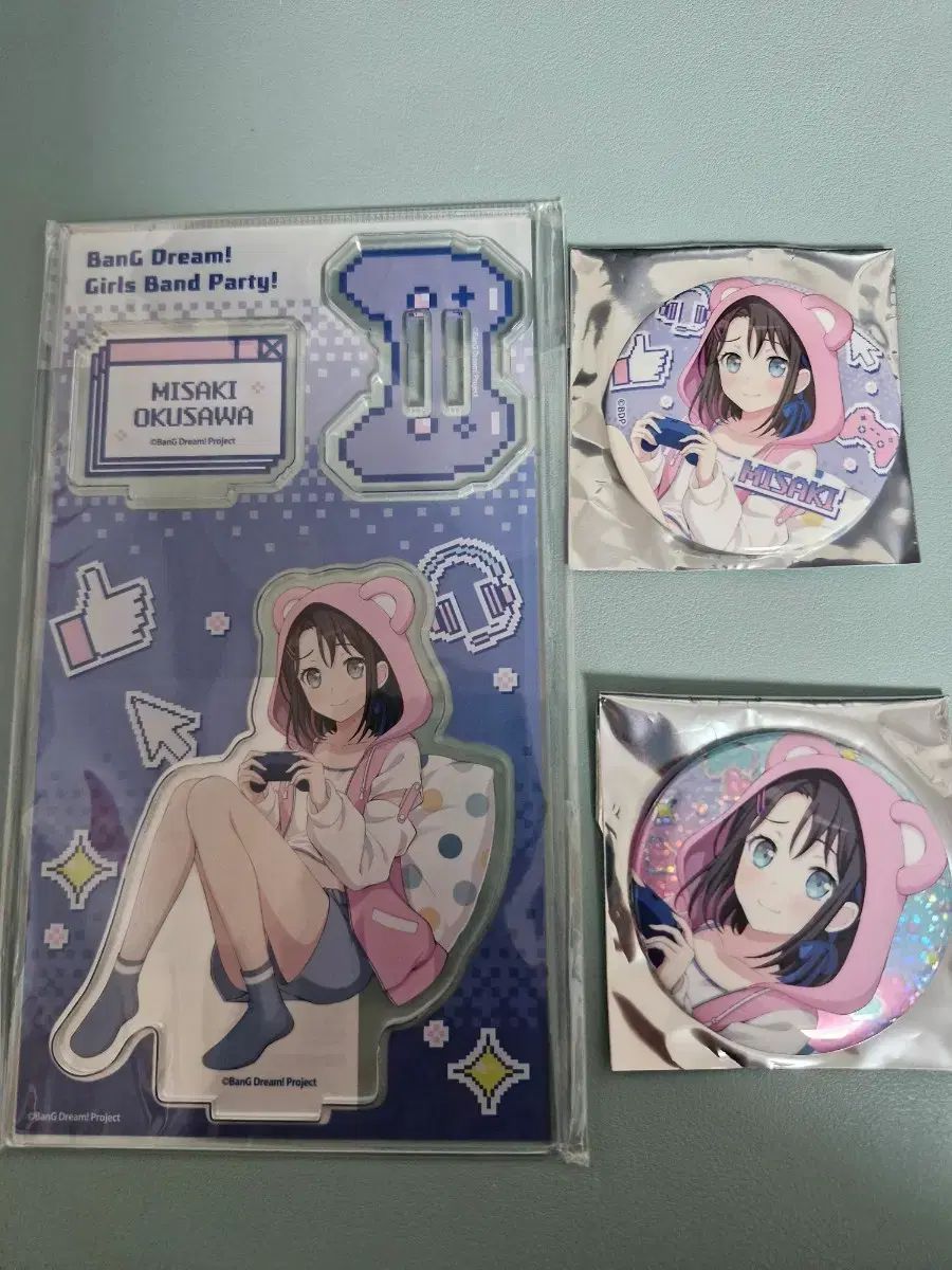 BanG Dream! 奥沢美咲 ミッシェル アクリル缶バッジ グッズ セット
