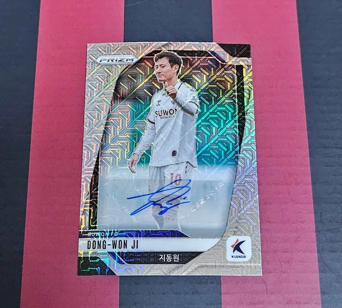 2025 Panini パニーニ プリズム Kリーグ 水原FC 模造 オート Ji Dongwon 25ハン