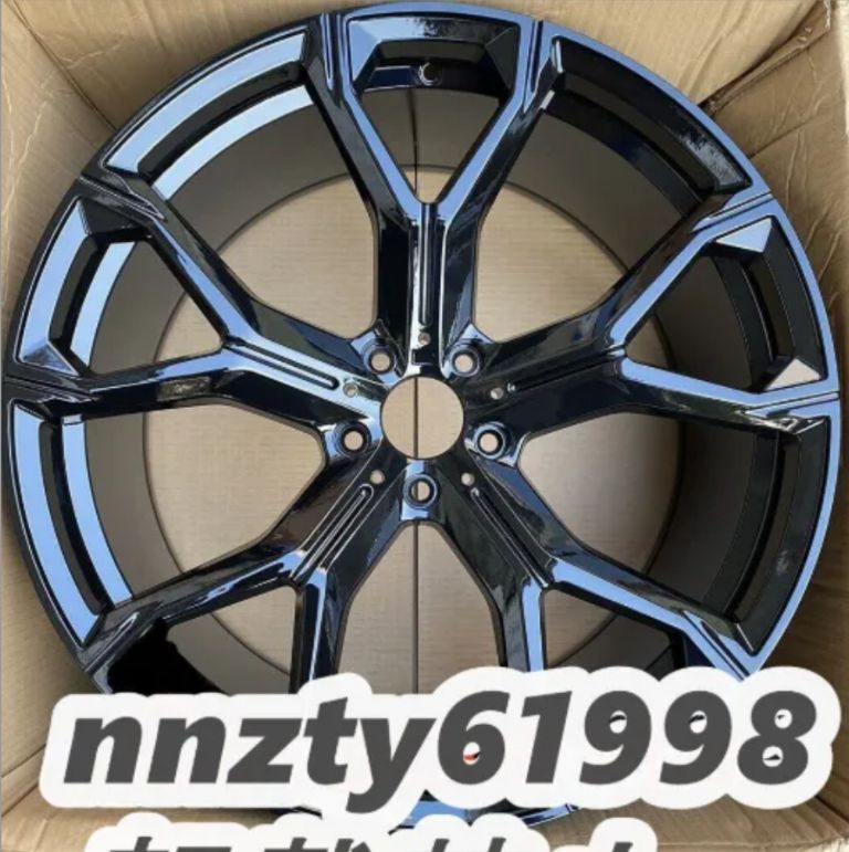 ブラック BMW X5 X6 X7用(G05G06G07) 5672B style 21インチホイールSET