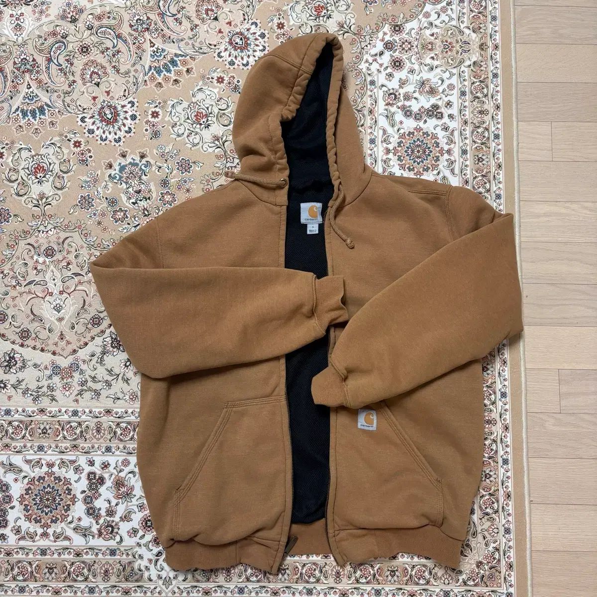 Carhartt カーハート ブラウン スポーツブラ WHO ジップアップ S