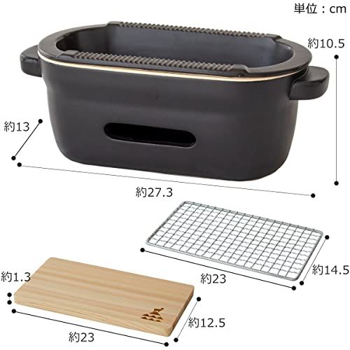 陶の炭火コンロ