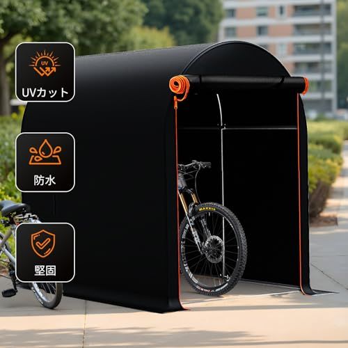 Anovara アノヴァラ サイクルハウス バイクガレージ サイクルポート 1台用～3台用 自転車置き場 屋外 サイクルガレージ バイク ガレージ ガレージテント 自転車 テント 屋根 車庫 自転車小屋 耐水圧2000 mm 4 e 53 cc 1