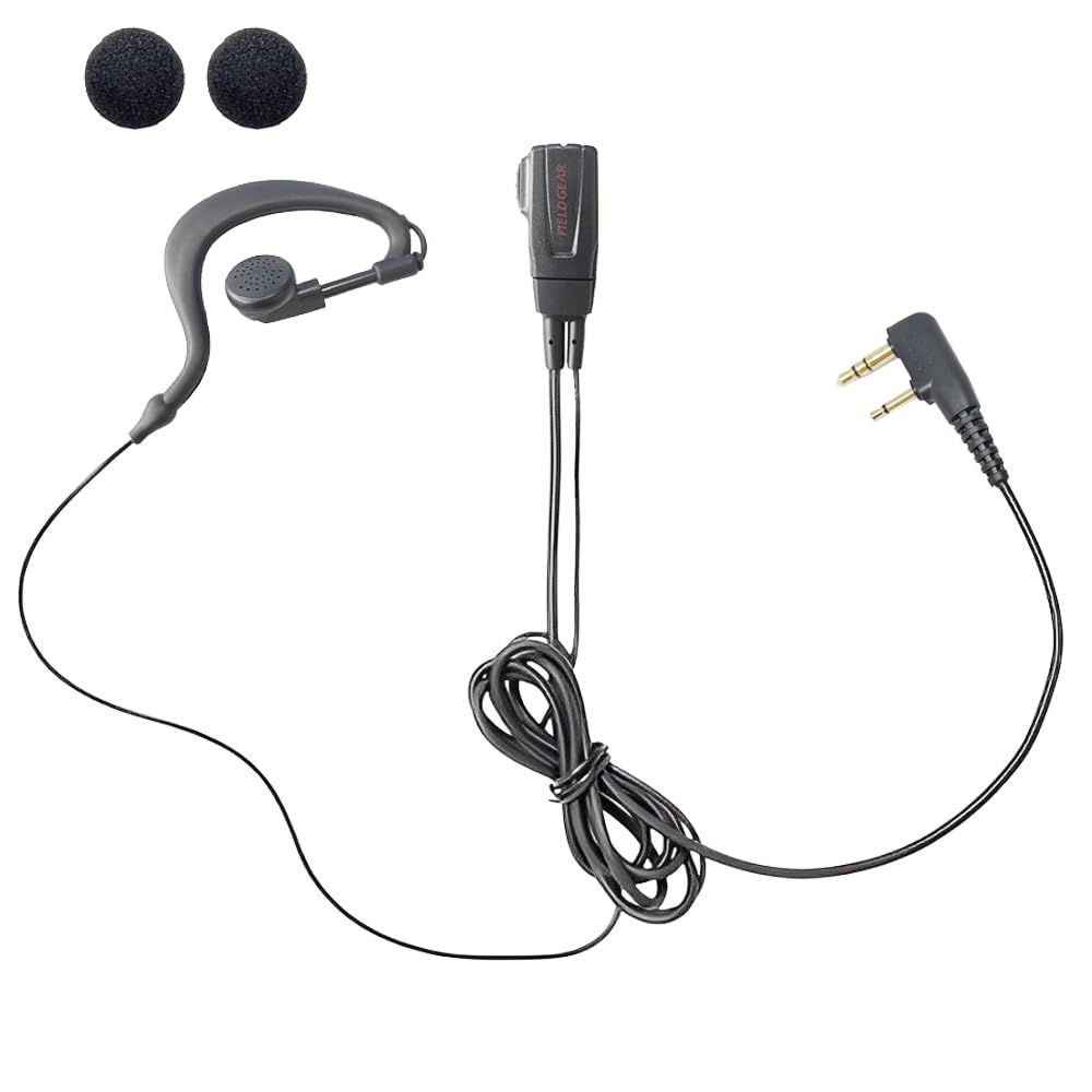 ケンウッド対応 インカム イヤホンマイク デミトス用 耳掛け式 2ピン