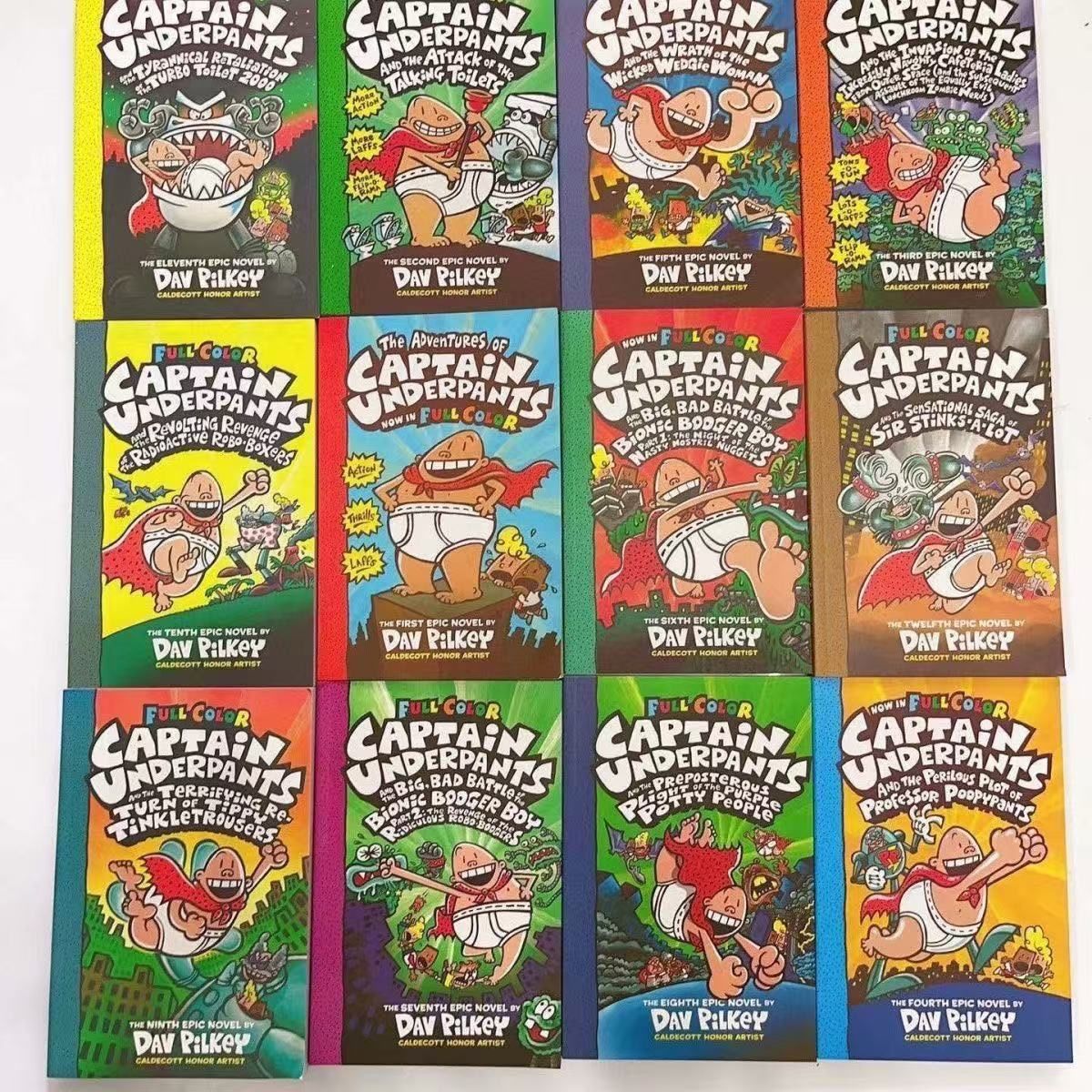 新品 Captain Underpants 絵本14冊 音源付 PILKEY CAPTAIN UNDERPANTS ギフトセット英語絵本 14冊 - メルカリ