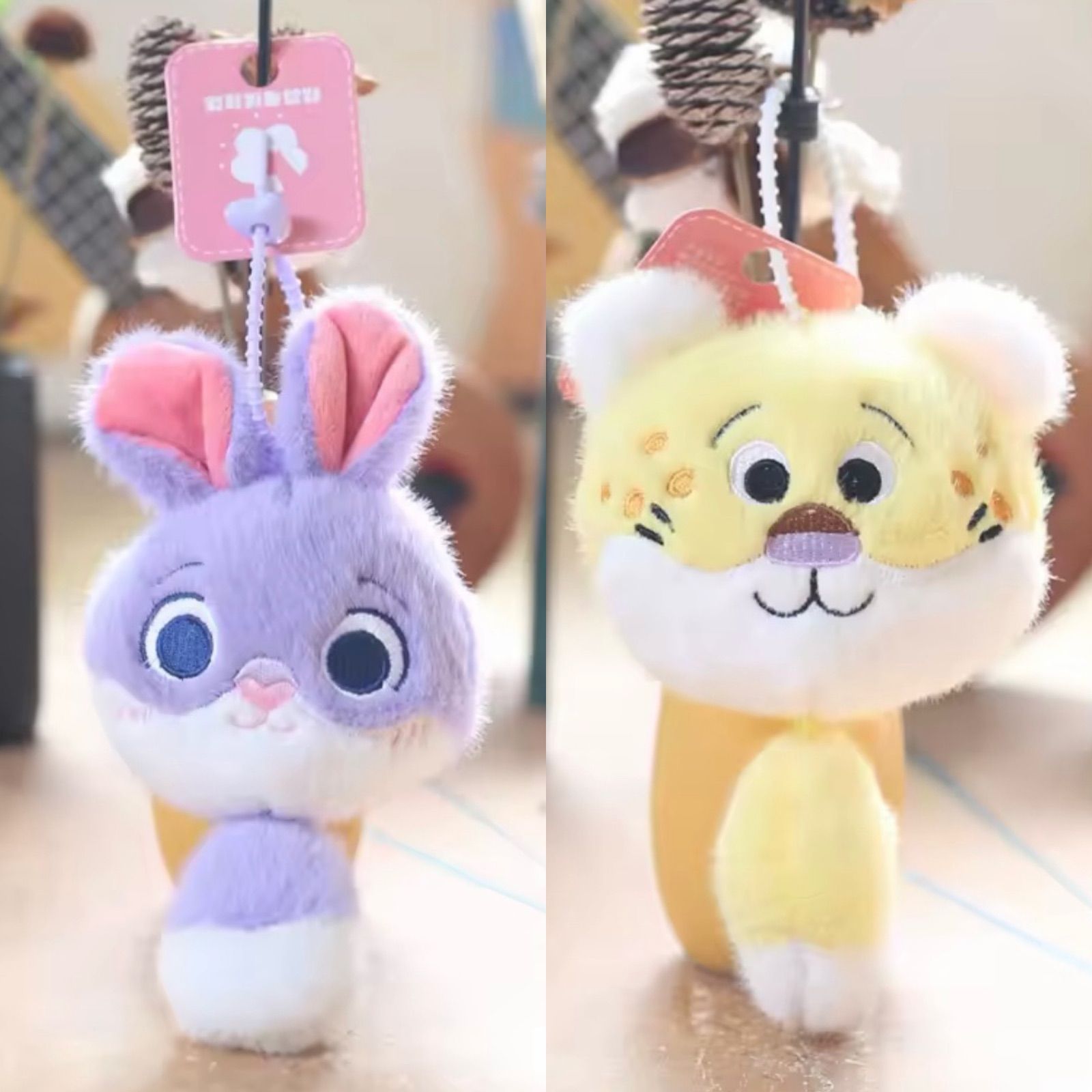 ２個セット ズートピア ジュディー＆クロウハウザー キーホルダー ストラップ 2個セット】Disney ズートピア ジュディ・ホップス＆クロウハウザー