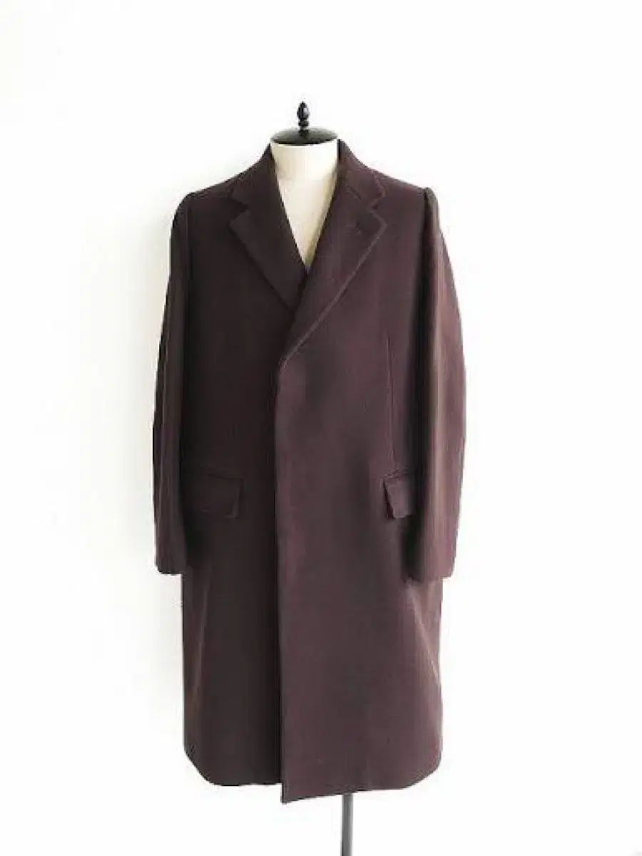 AURALEE チェスターコート サイズ4 ダークブラウン 21AW サイズ4 AURALEE 21aw ダブル ライトメルトンコート 3サイズ ダークブラウン