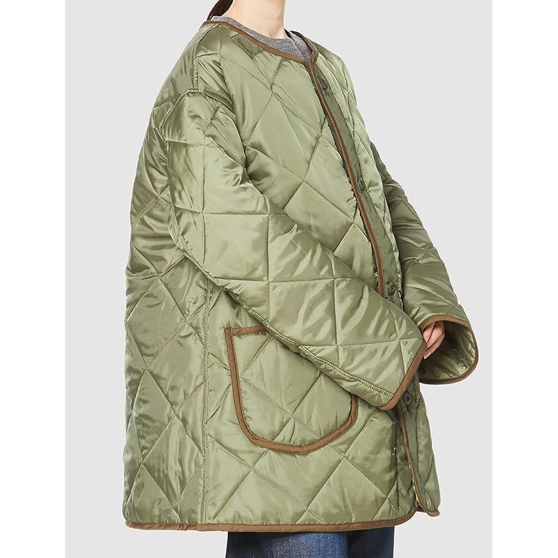 リー アウター WORK MILITARY KILTING LINER COAT レディース グリーン M
