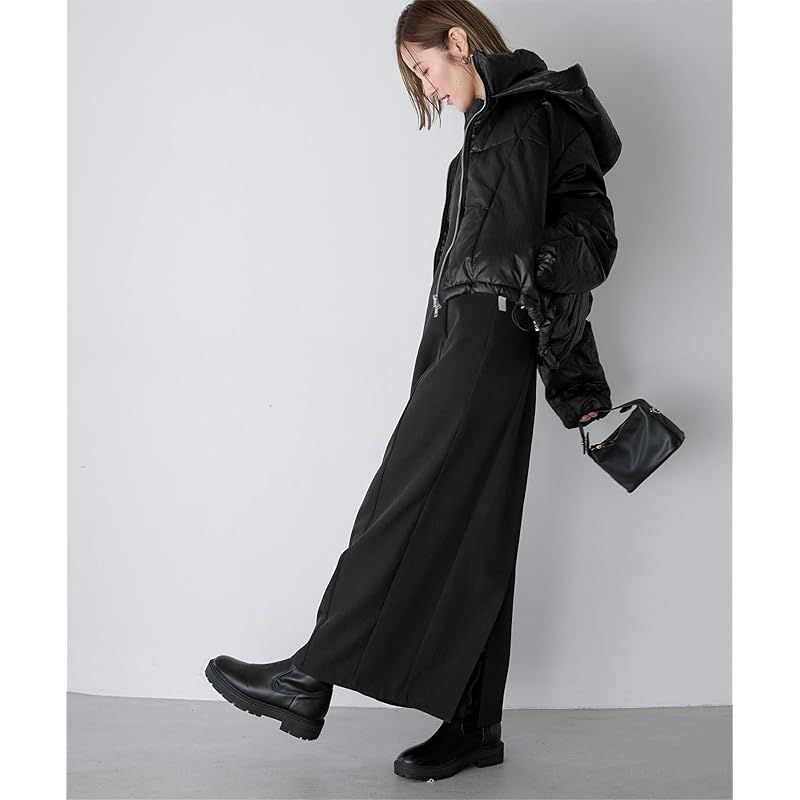 ユアーズ 中綿 フード アウター レディース M ブラック