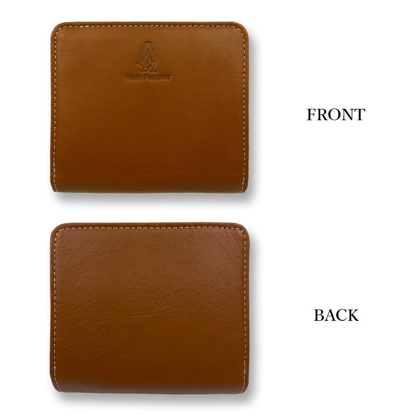 全4色 Hush Puppies ハッシュパピー リアルレザー バイカラー 二つ折り