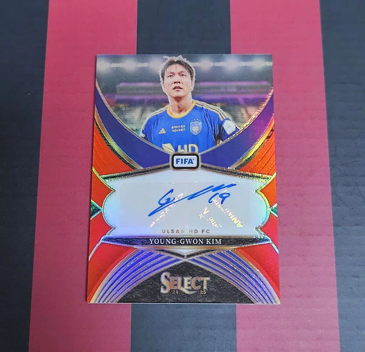 24 25 Panini パニーニ セレクト FIFA ウルサンHD cignature シグネチャー レッド 金英権