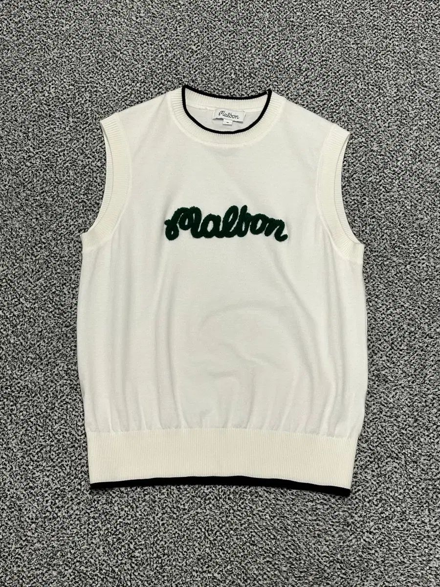 マルボンゴルフ 白 ニット ベスト レディース