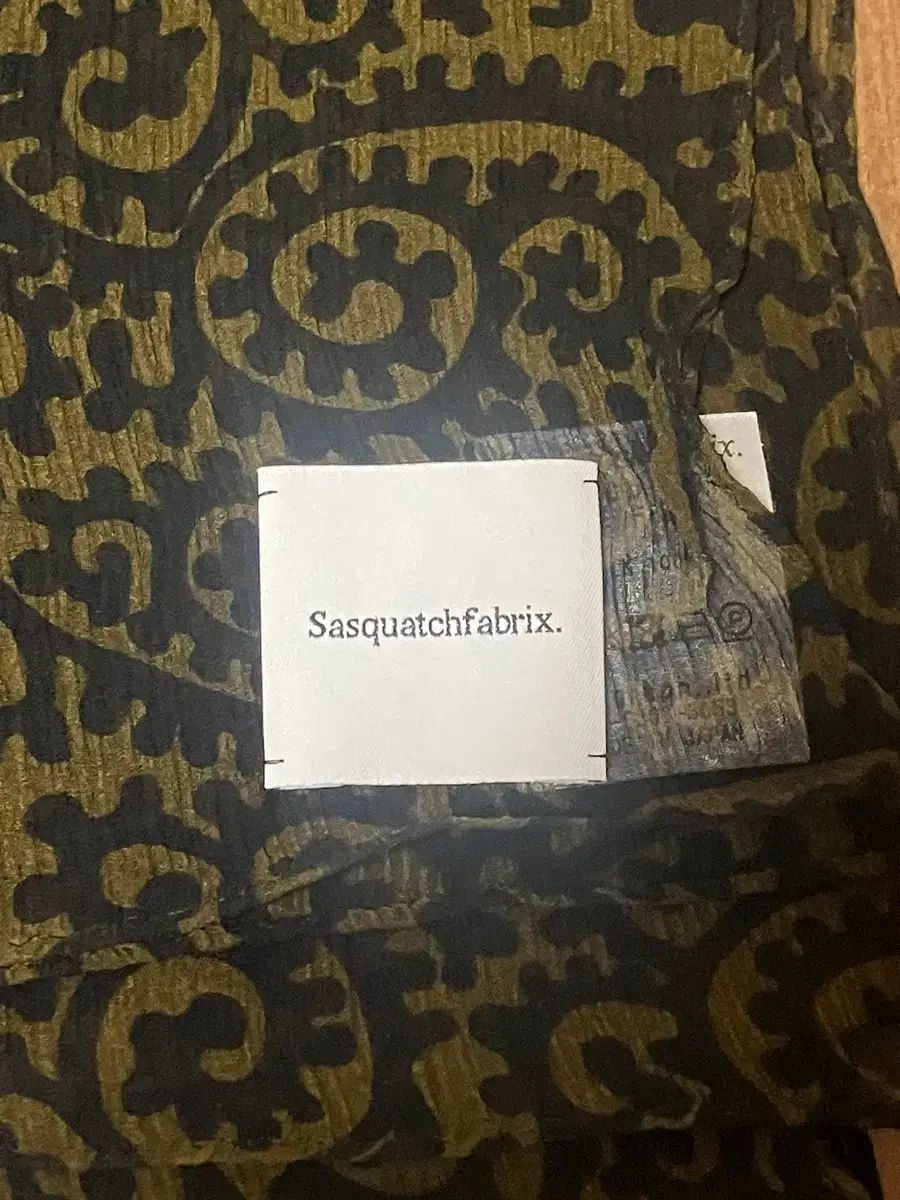 SASQUATCH fabrix サスクワァッチファブリックス ペイズリー シルク スカーフ OS