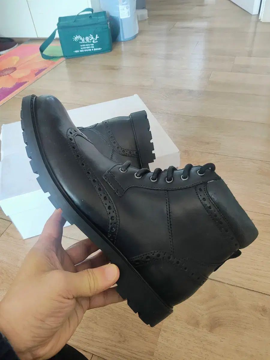 メンズブーツ ウイングチップ