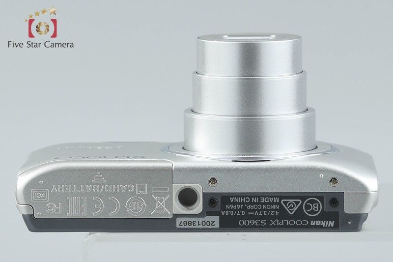 Nikon ニコン 【中古】Nikon ニコン COOLPIX S3600 クリスタルシルバー