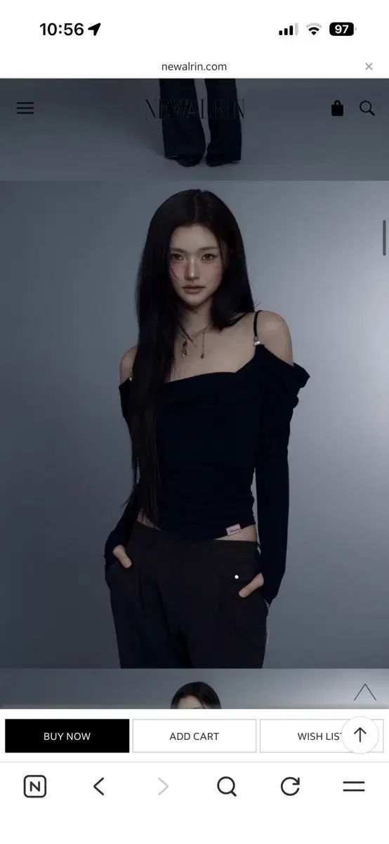 Newalrin オフショルダー Eve Draping Off Shoulder Blouse