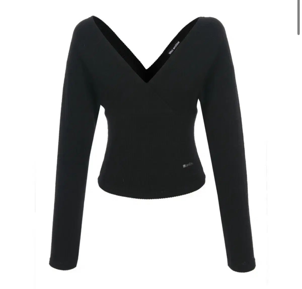 wsc archive Deep V neck knit Black ダブリューエスシーアーカイブ ディープVネックニット