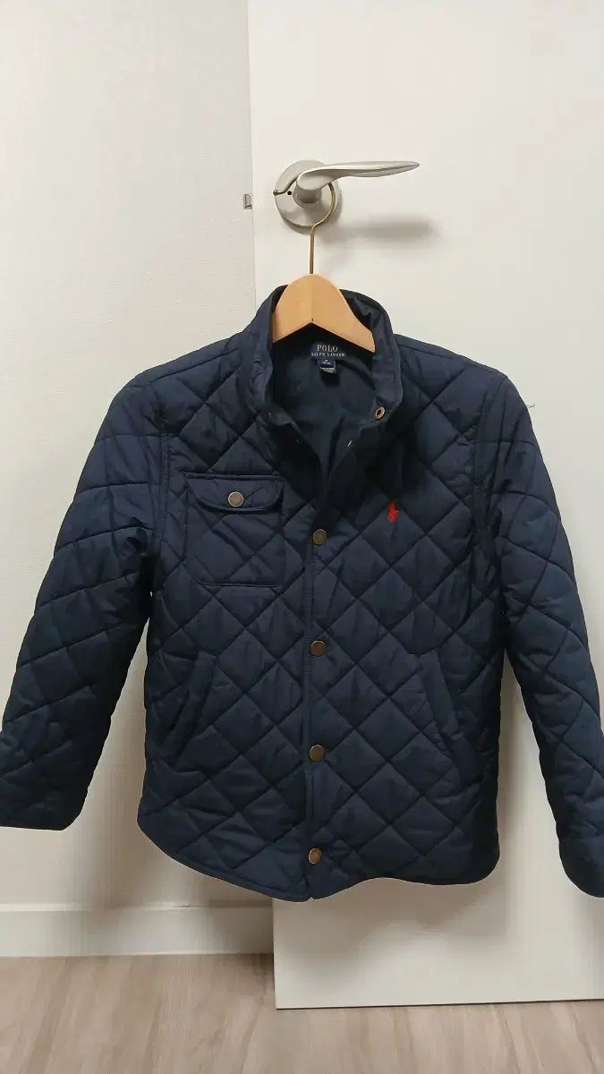 ポロ ラルフローレン ネイビー キルティング ジャケット M 10 12歳 状態良好