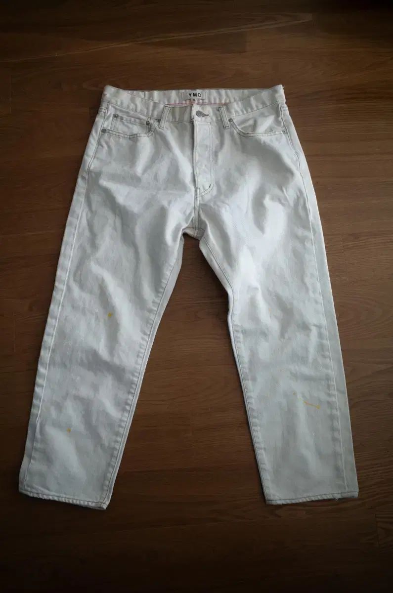ymc x ordinary fits ペインティング ジーンクリーム