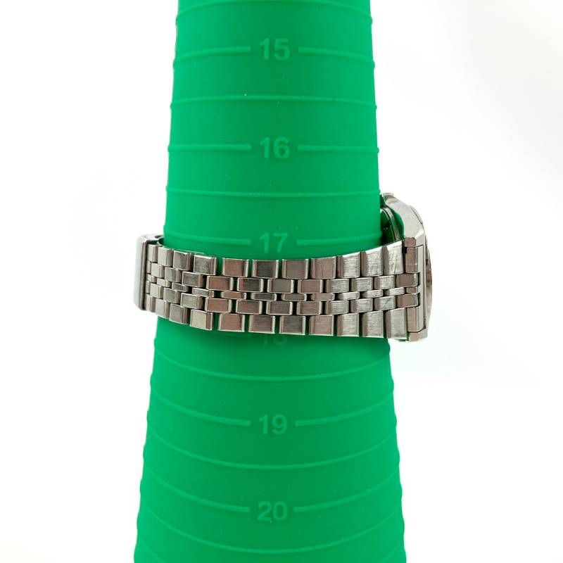  稼働品 電池交換済み SEIKO セイコー 腕時計 シルバーウェーブZ デイデイト 青文字盤 アナログ 3針 クオーツ 金属ベルト シルバー 腕時計(クォーツ) 腕時計(アナログ)