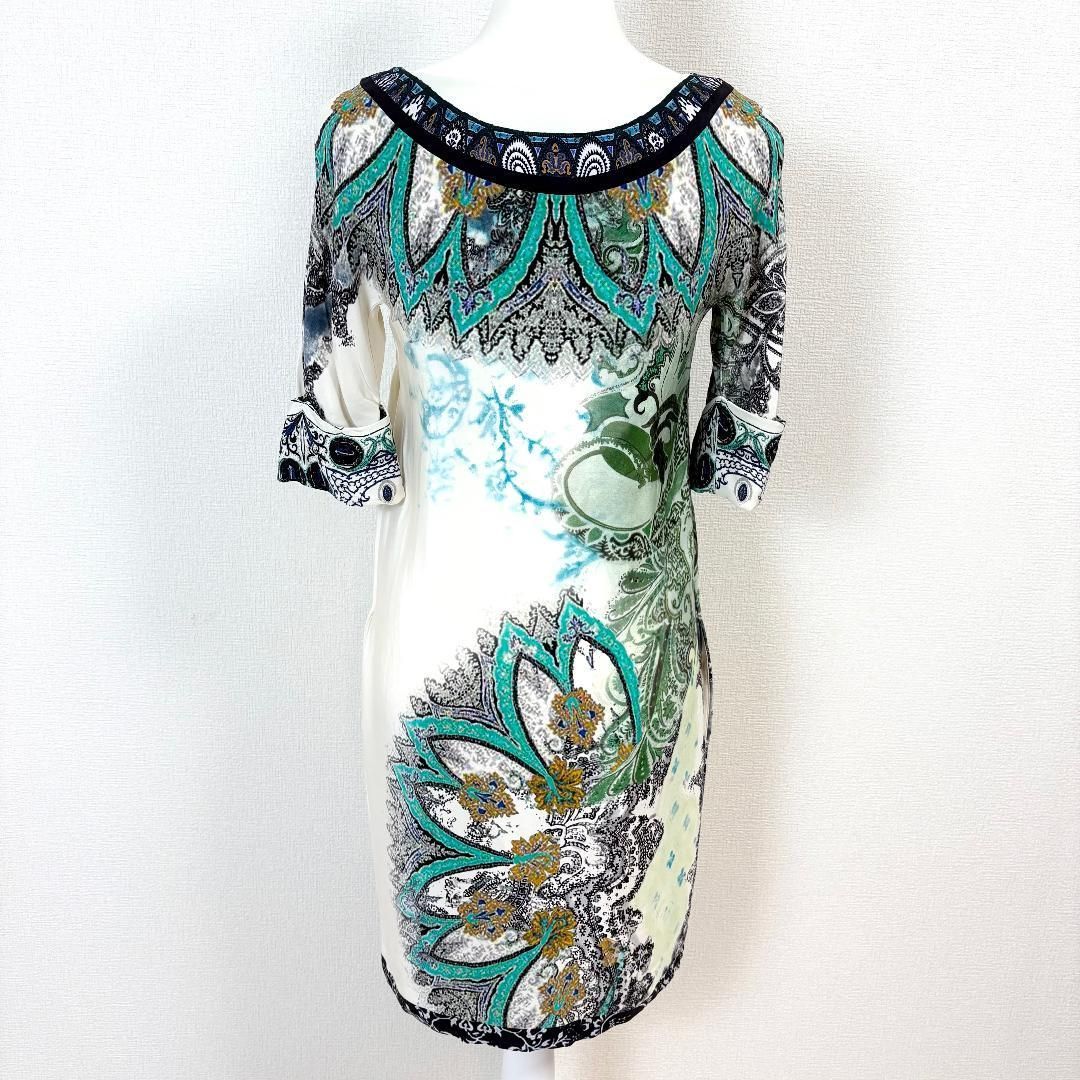 五分袖ワンピース