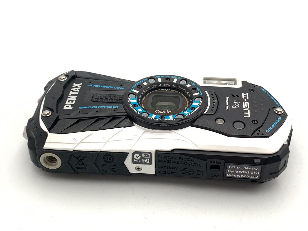  並品 ペンタックス Optio WG 2 GPS グロスホワイト コンパクトデジタルカメラ デジタルカメラ