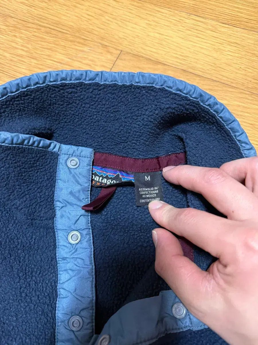  M patagonia パタゴニア ヴィンテージ Synchilla シンチラ ネイビー ポケット グレー その他 アウター