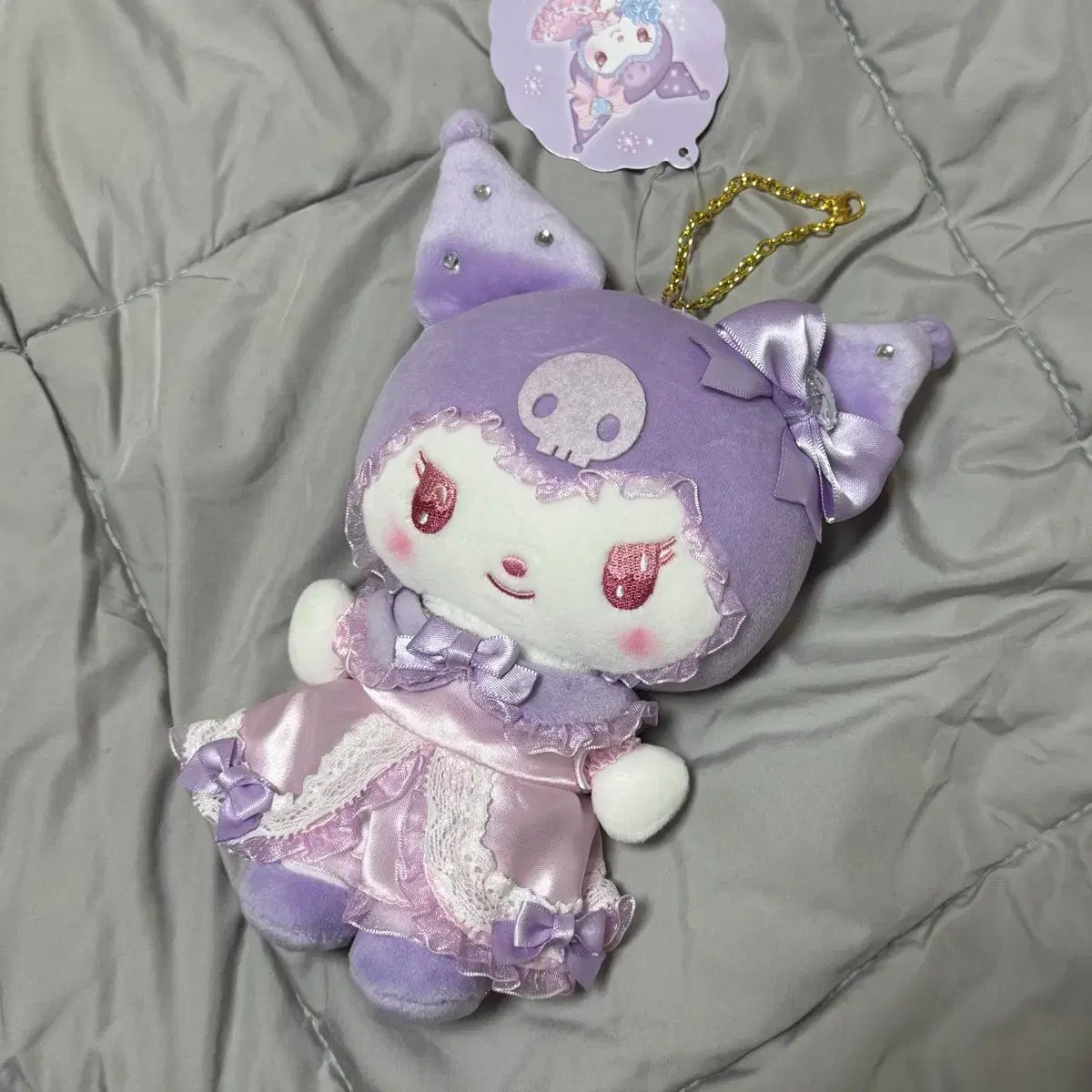サンリオ クロミ パープル ドレス ぬいぐるみ キーホルダー キーチェーン