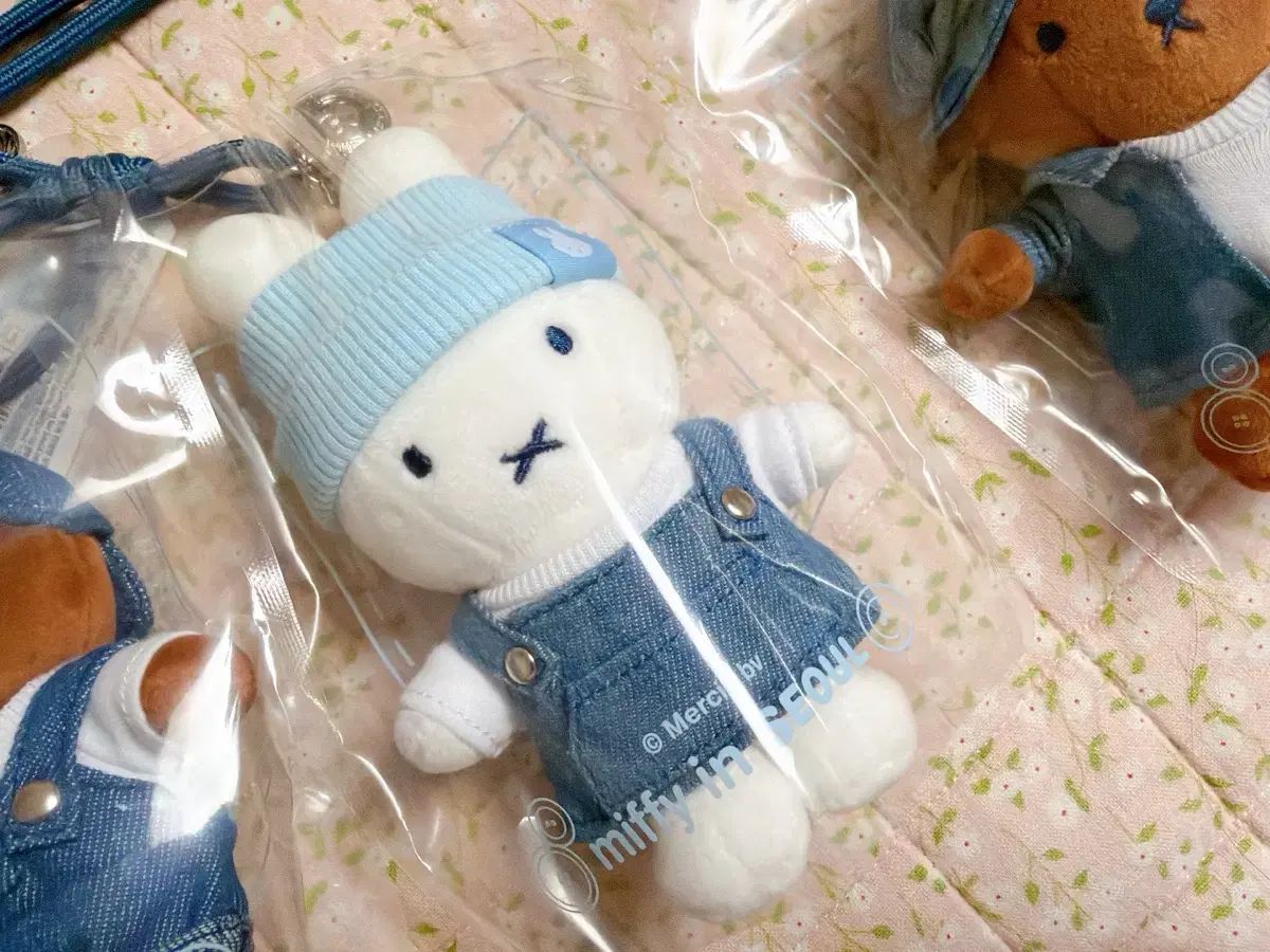 ミッフィーinSEOUL デニムエディション ぬいぐるみキーリング 3種 ゲームフィギュア 予約フィギュア