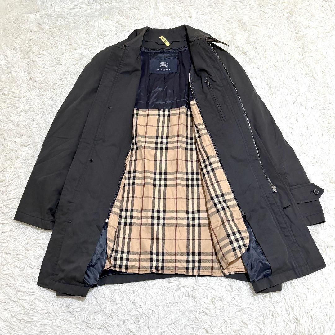 美品　バーバリー ロンドン　中綿ジャケット ノバチェック　ライナー付き　Lサイズ バーバリーロンドン ノバチェック中綿ライナー付きナイロンジャケット