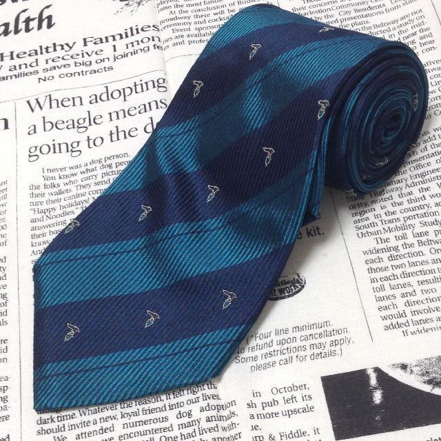 トラサルディ 微光沢 ネクタイ イタリア製 シルク 斜めストライプ レジメンタル ブランドマーク ミックス B 006473 ゆうパケット