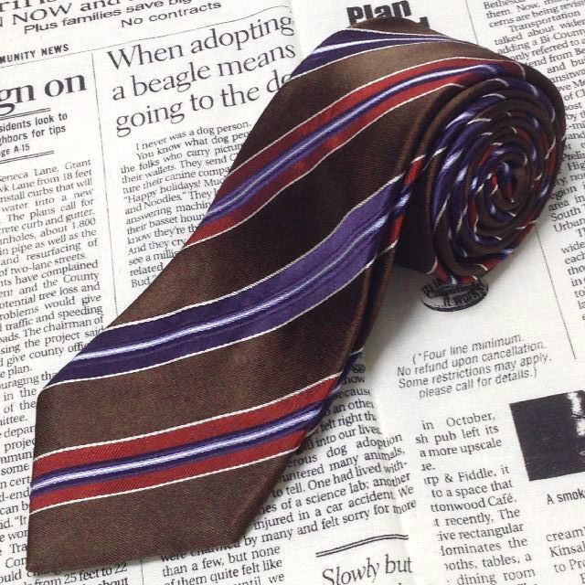 フランコバッシ FRANCO BASSI 微光沢 ネクタイ イタリア製 シルク 斜めストライプ レジメンタル ミックス B 006469 ゆうパケット