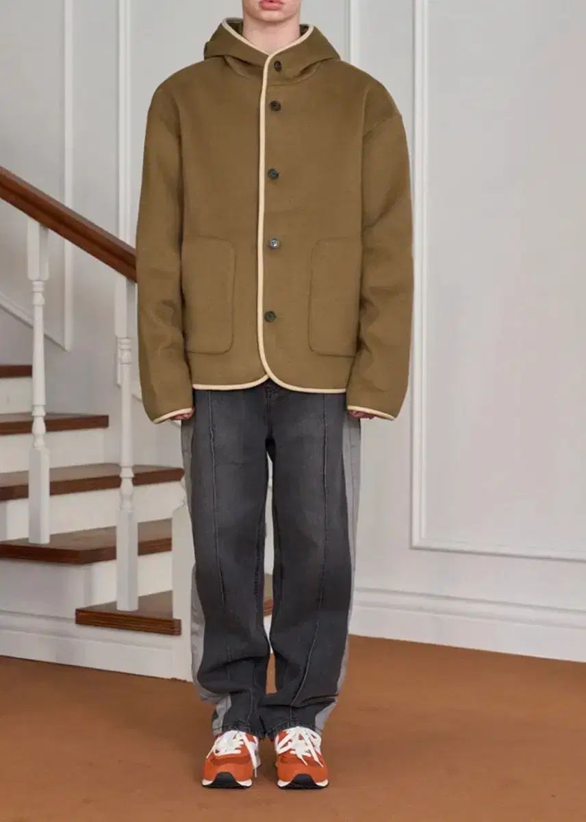 ウールコート タグ付き ベージュ ネイビー ウールジャケット