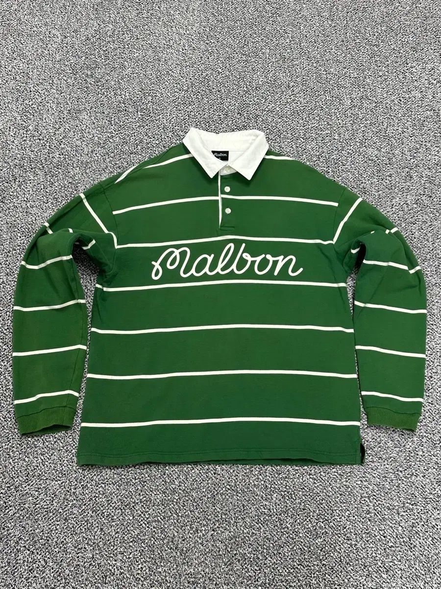 マルボンゴルフ メンズ105 ストライプ ゴルフ カラーネック 長袖