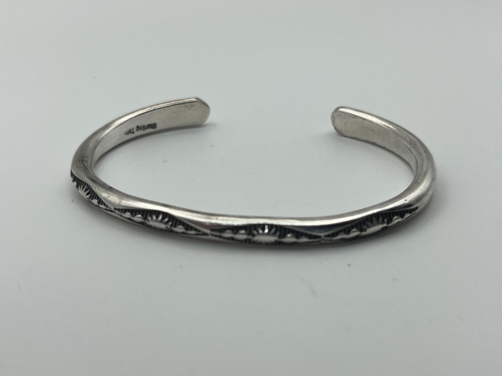 スターリングシルバー バングル 01 b