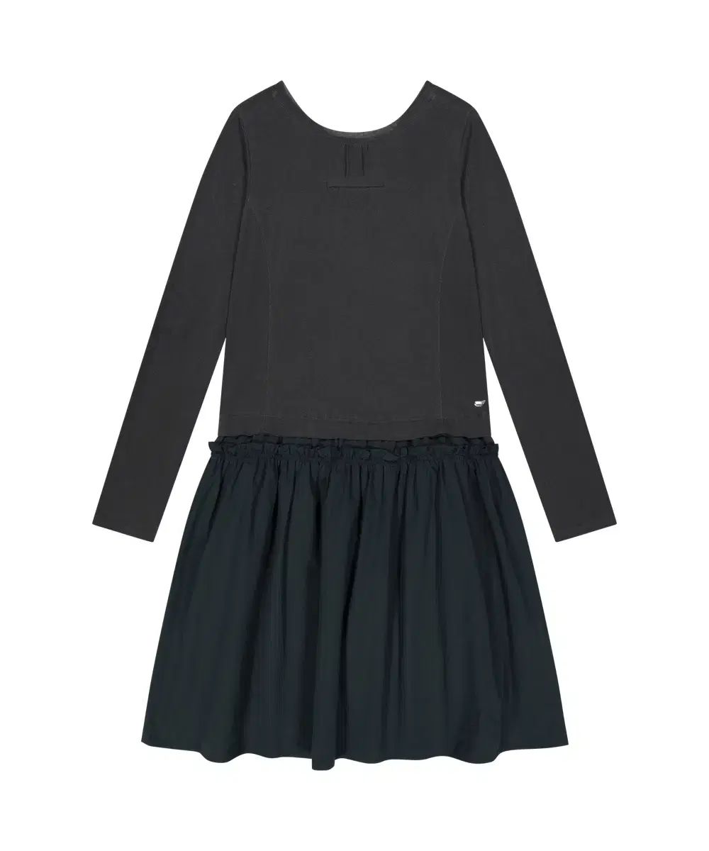 ISSEY MIYAKE 2 WAY SHIRRING ONE PIECE BLUE CHARC