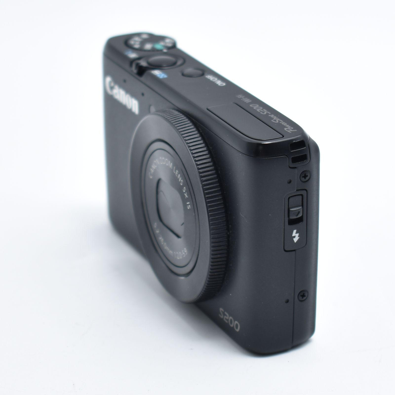B 10775 Canon デジタルカメラ PowerShot S 200 ブラック F値2 0 広角24 mm 光学5倍ズーム PSS BK