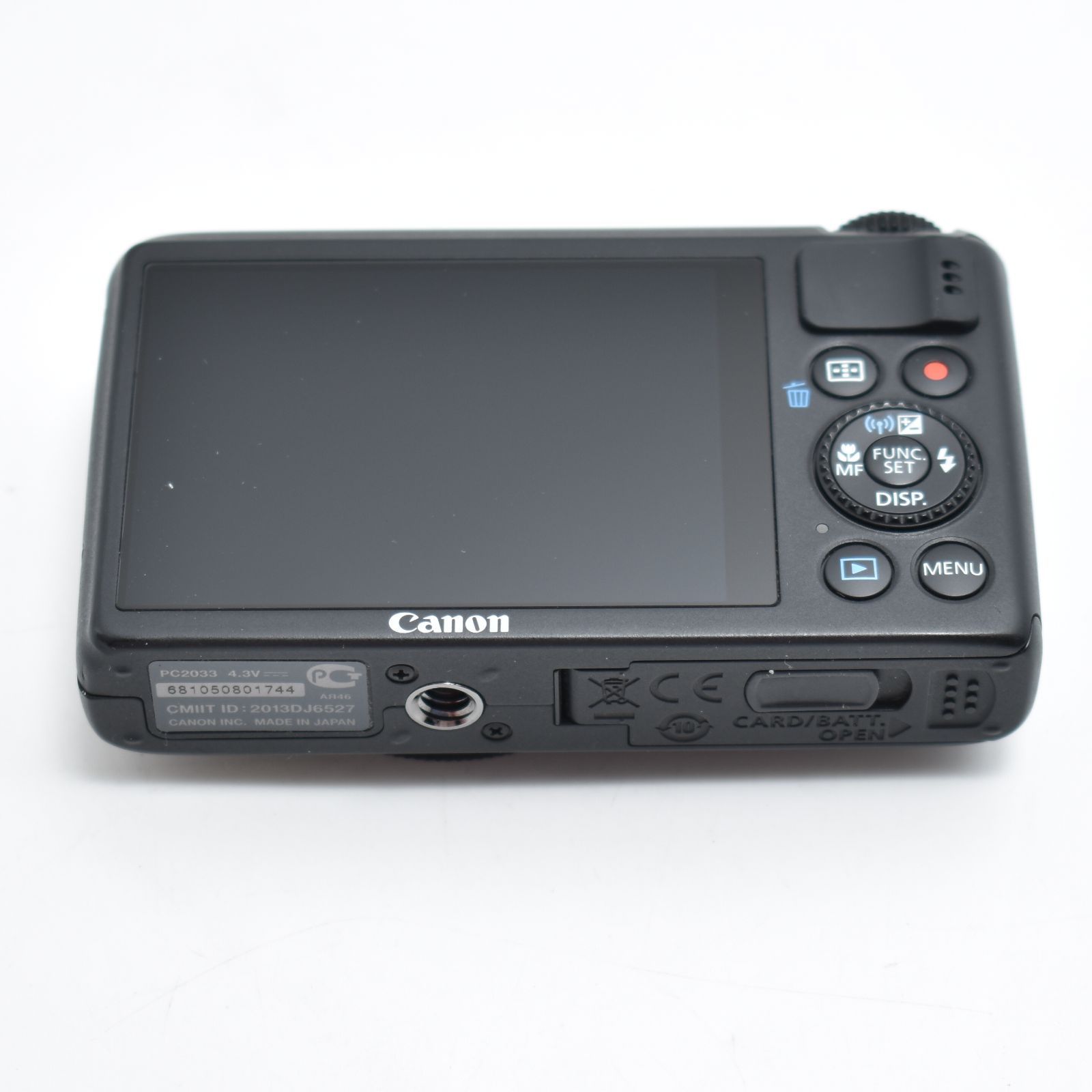 B#10775 Canon デジタルカメラ PowerShot S200(ブラック) F値2.0 広角