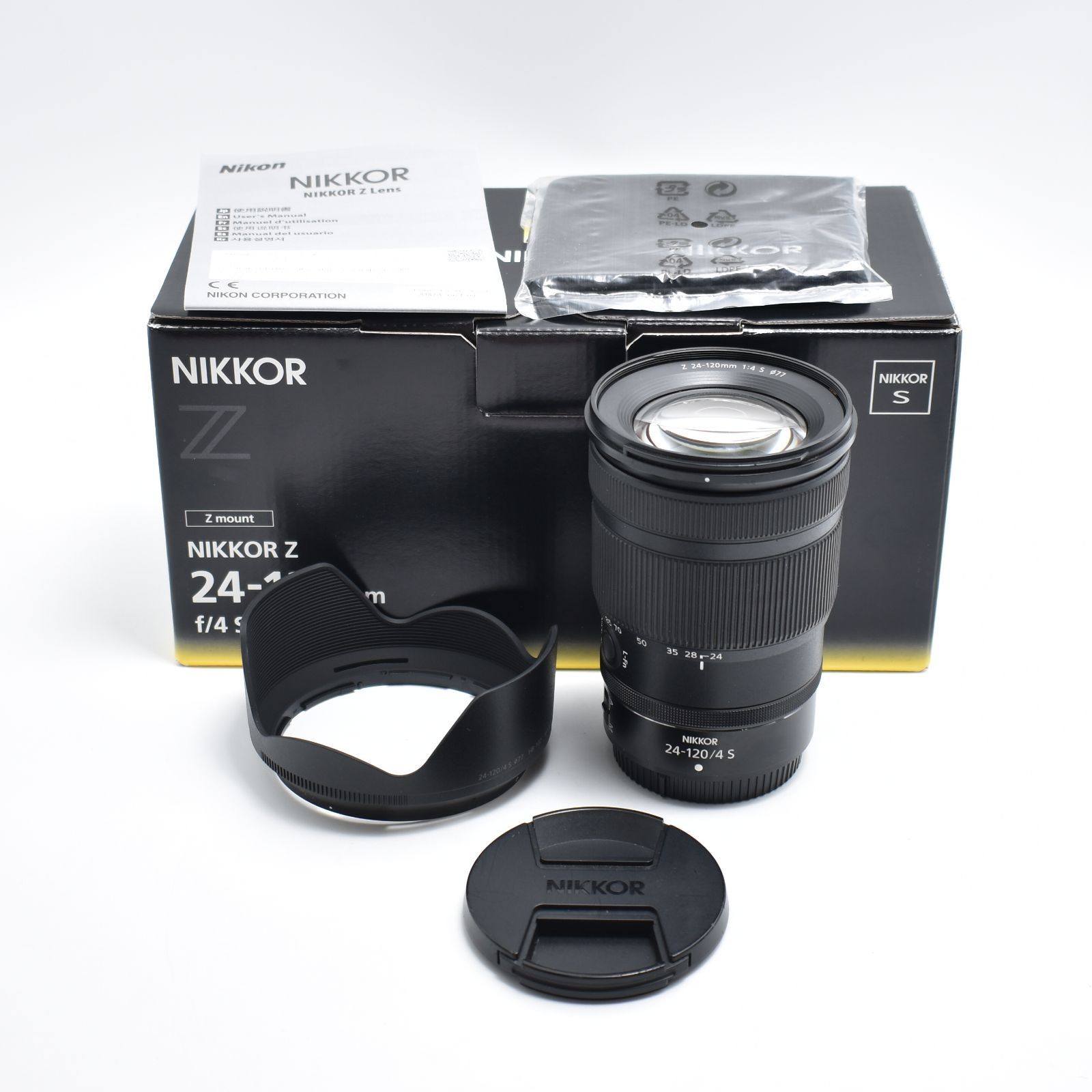 B 10762 Nikon 標準ズームレンズ NIKKOR Z 24 120 mm f 4 S Zマウント フルサイズ対応 Sライン NZ ニコン ブラック