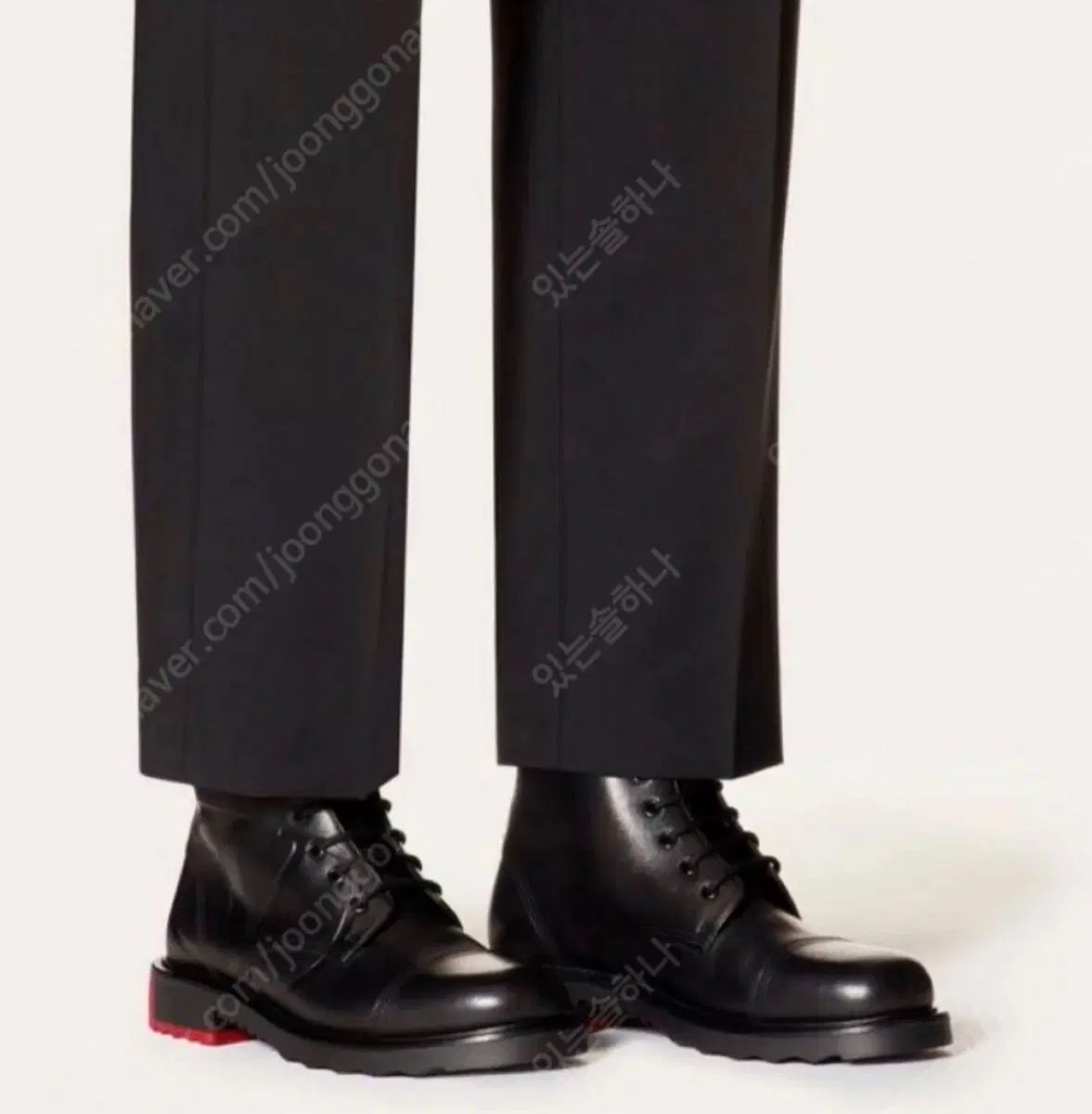  ヴァレンティノ カーフスキン ウォーカーブーツ 1 2回短時間着用 その他 ブーツ 革靴