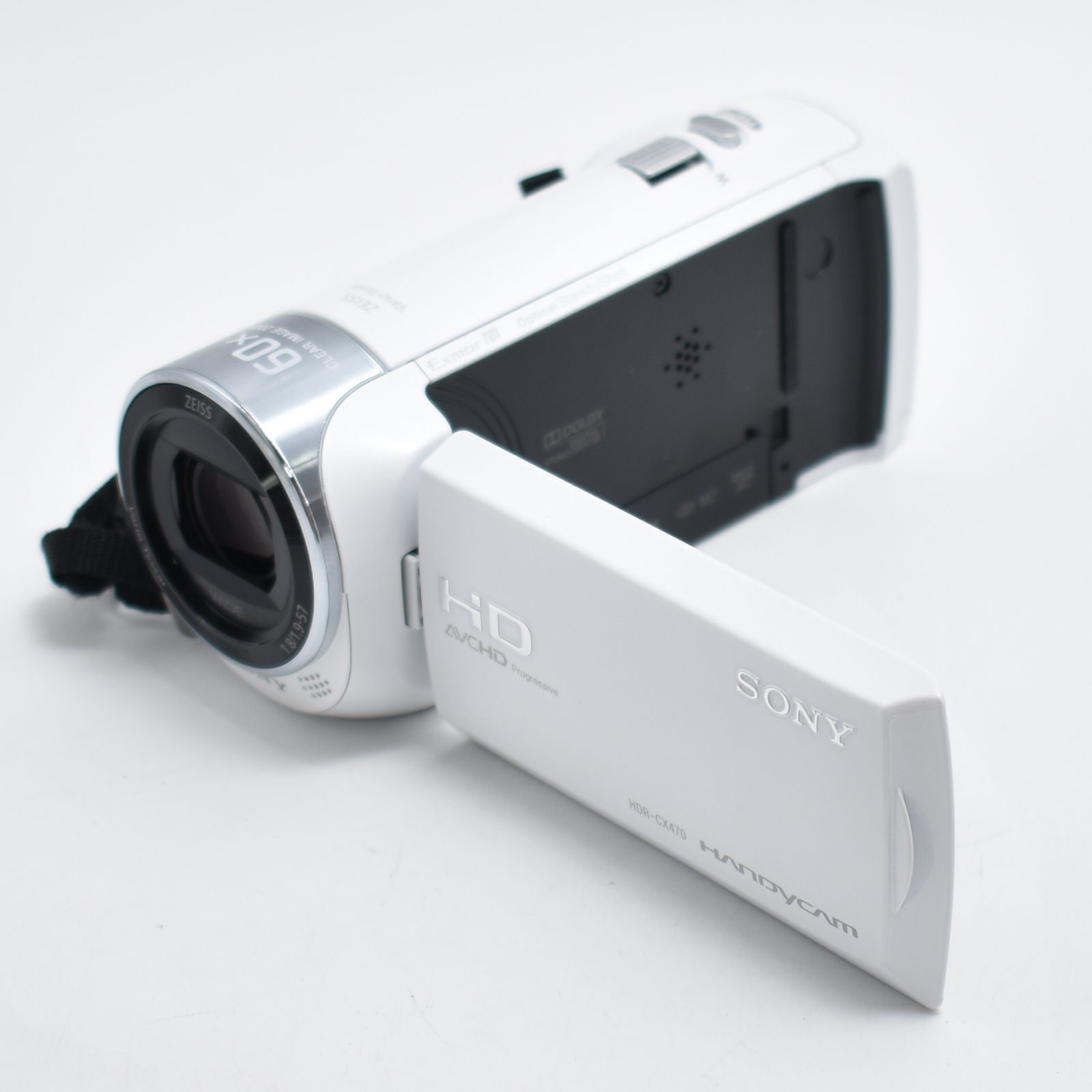 B#10757 SONY(ソニー) ビデオカメラ Handycam HDR-CX470 ホワイト 内蔵