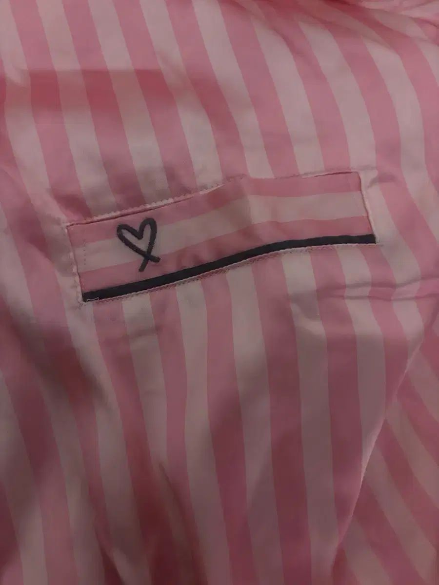 ヴィクトリアズ シークレット ピンク ストライプ パジャマ