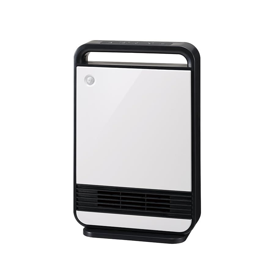 スリーアップ セラミックヒーター 大風量 パワフル暖房 節電セン サー付き 自動温度設定機能 オフタイマー 転倒自動停止 安全設計 スリムデザイン リビング 寝室 ホワイト CH po 45 c 1 00 f