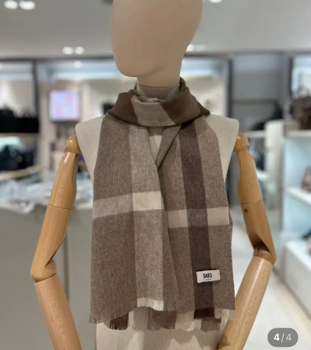 DAKS ダックス チェック マフラー