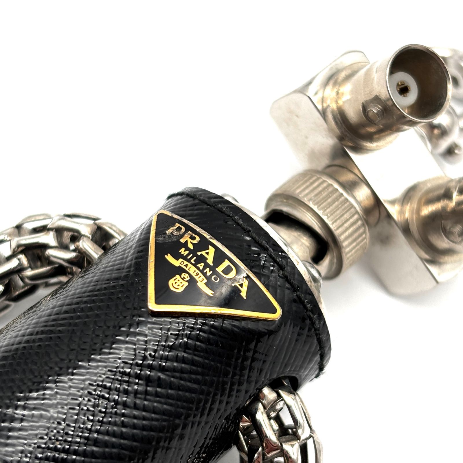 未使用級 PRADA プラダ エドワード ロボット キーホルダー バッグ