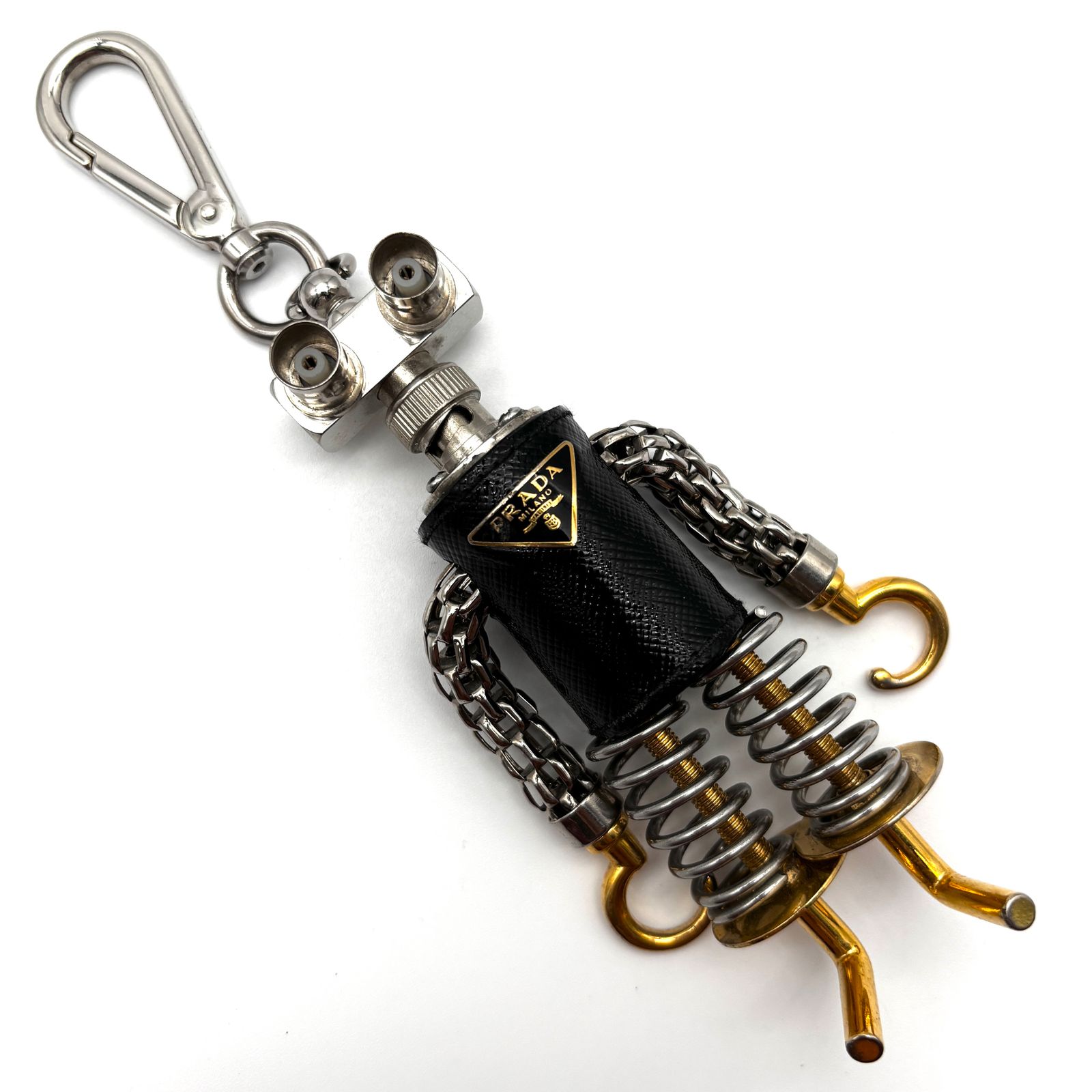 未使用級 PRADA プラダ エドワード ロボット キーホルダー バッグ