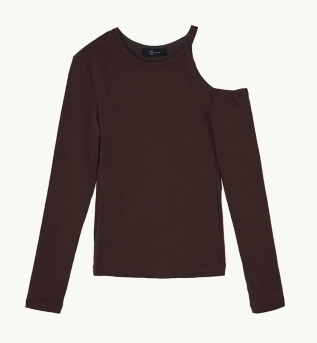 ブロッサム エイチ カンパニー キャップ 片方オフショルダー Tシャツ ブラウン